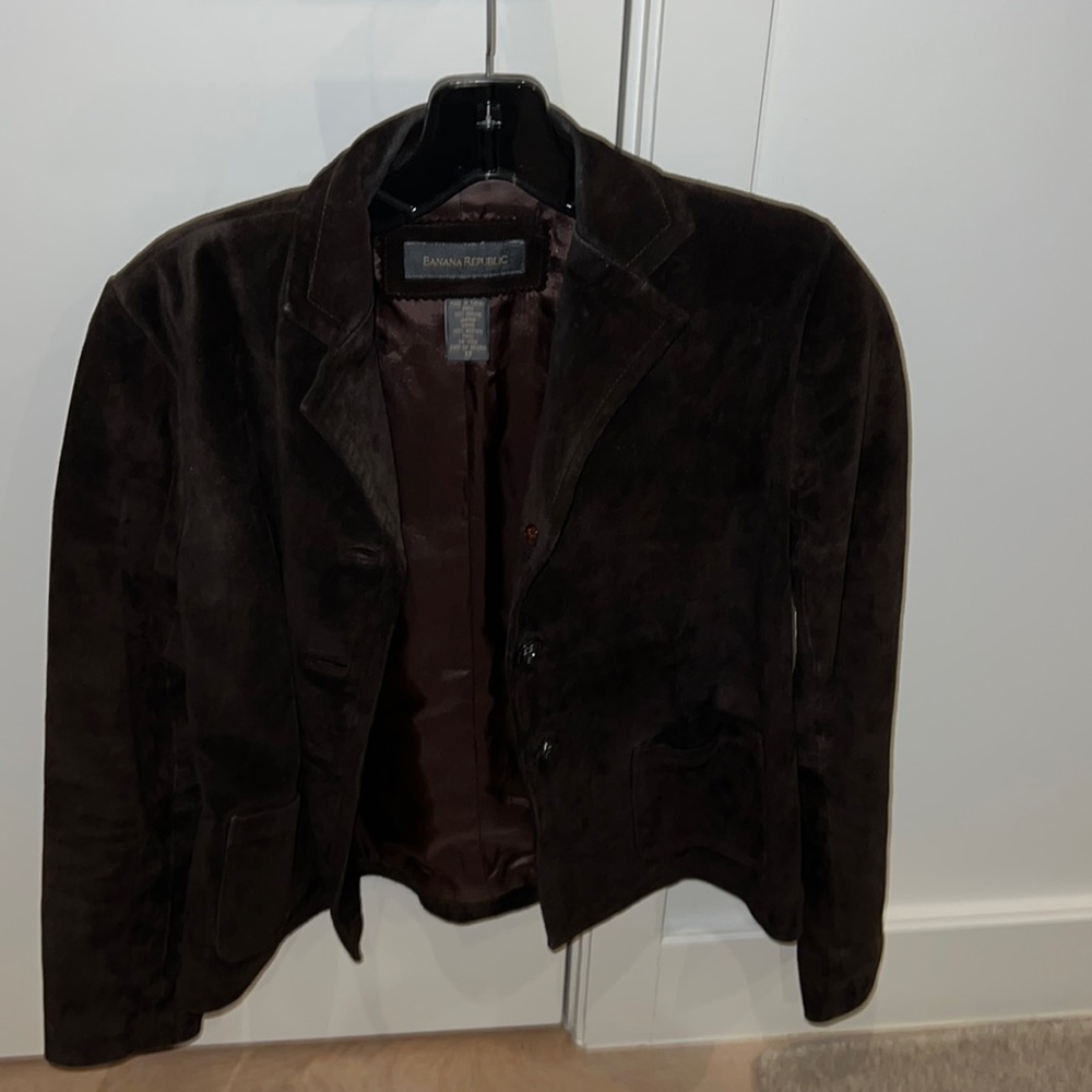 Brown suede jacket